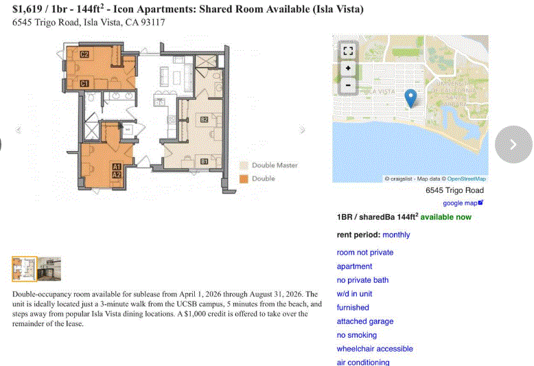 Isla Vista Other: 6545 Trigo Road