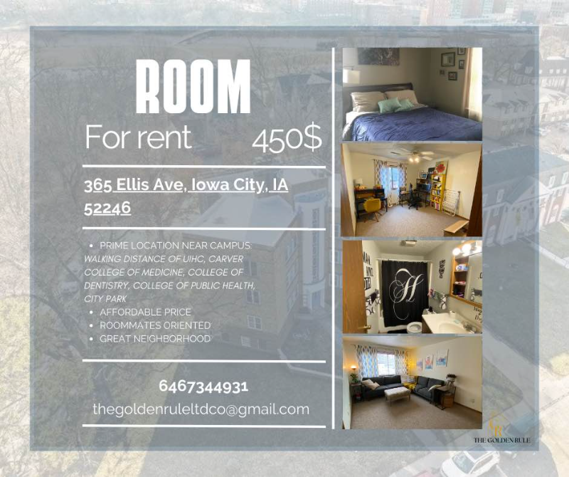 Iowa City Apartment: 365 Ellis Ave