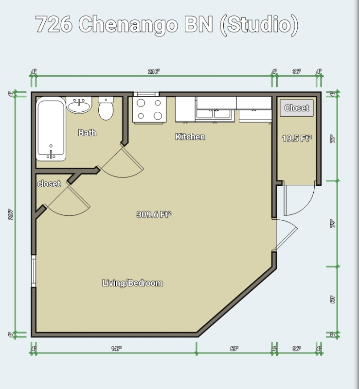 Port Dickinson Apartment: 726 Chenango St