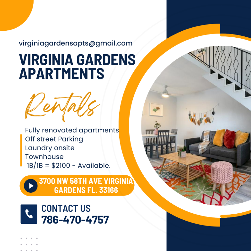 Virginia Gardens Apartment: 3700 Nw 58th Ave