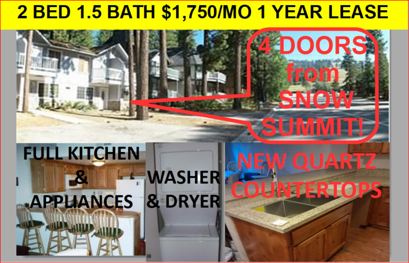 Big Bear Lake Condo: 775 Summit Blvd