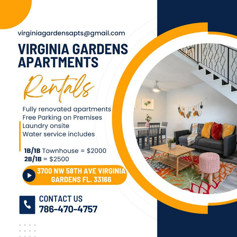 Virginia Gardens Apartment: 3700 NW 58th Ave