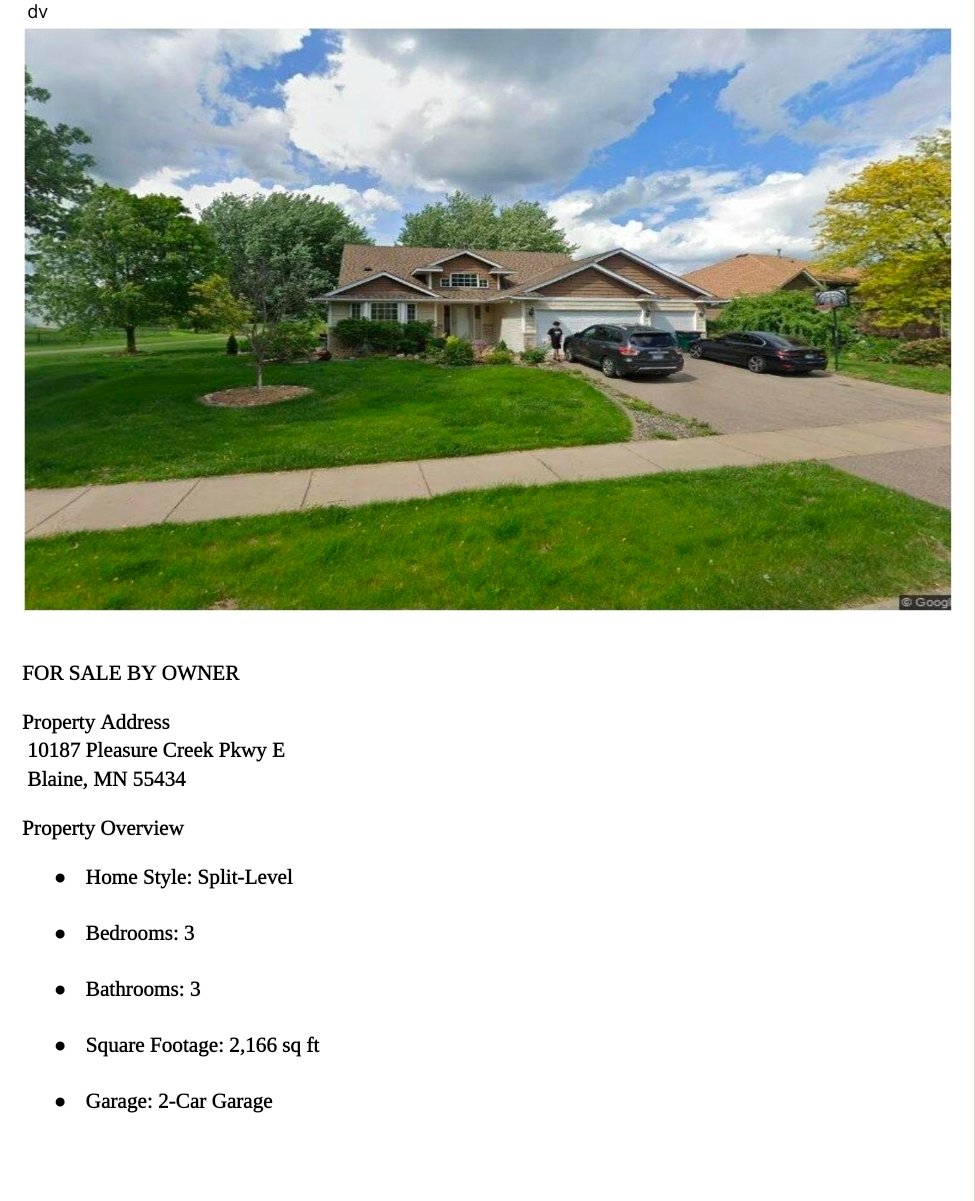 Blaine House: 10187 pleasure creek pky e