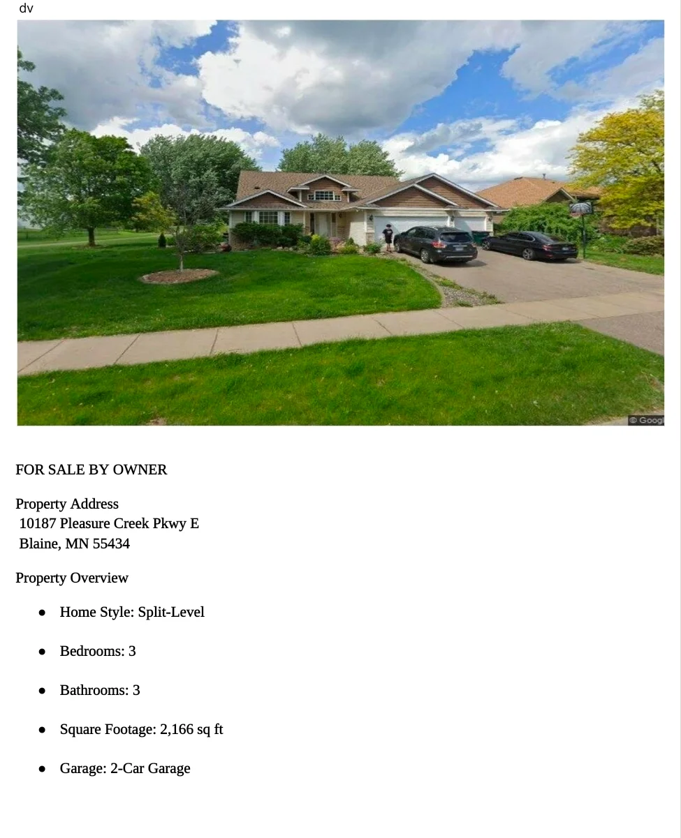 Blaine House: 10187 pleasure creek pky e