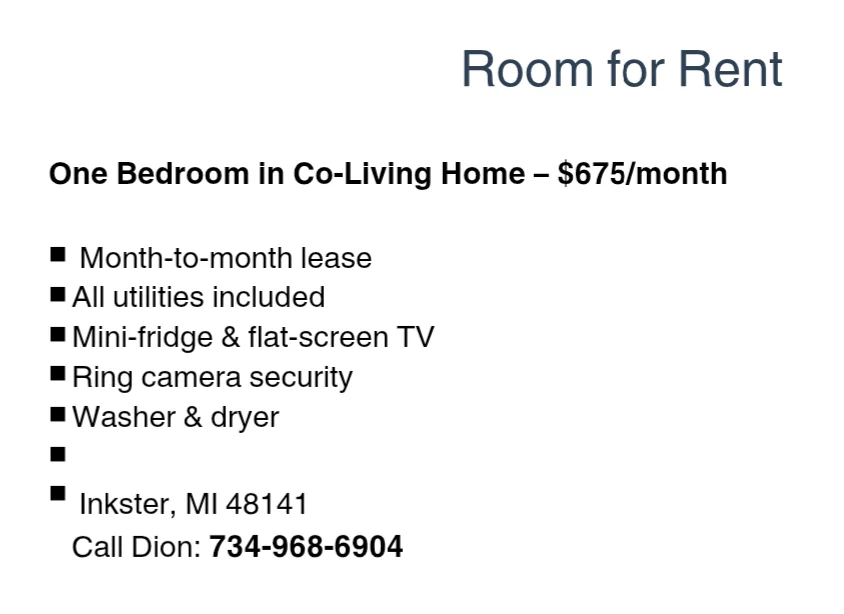 Inkster House: 27139 Penn St