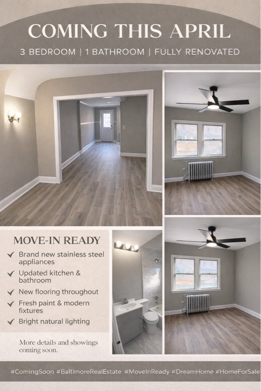 Baltimore Townhome: 2626 E Preston St