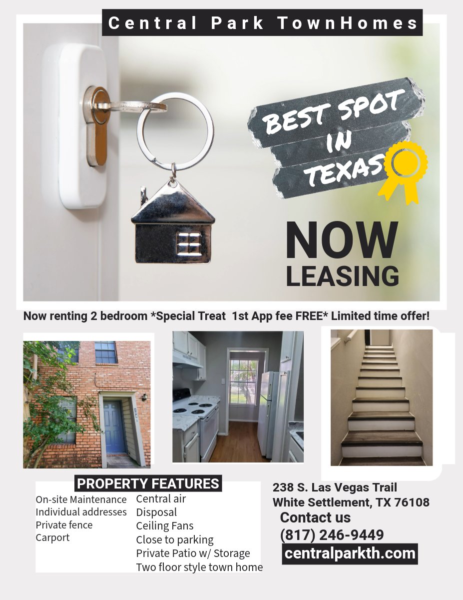 White Settlement Townhome: 112 Allen Crest Drive