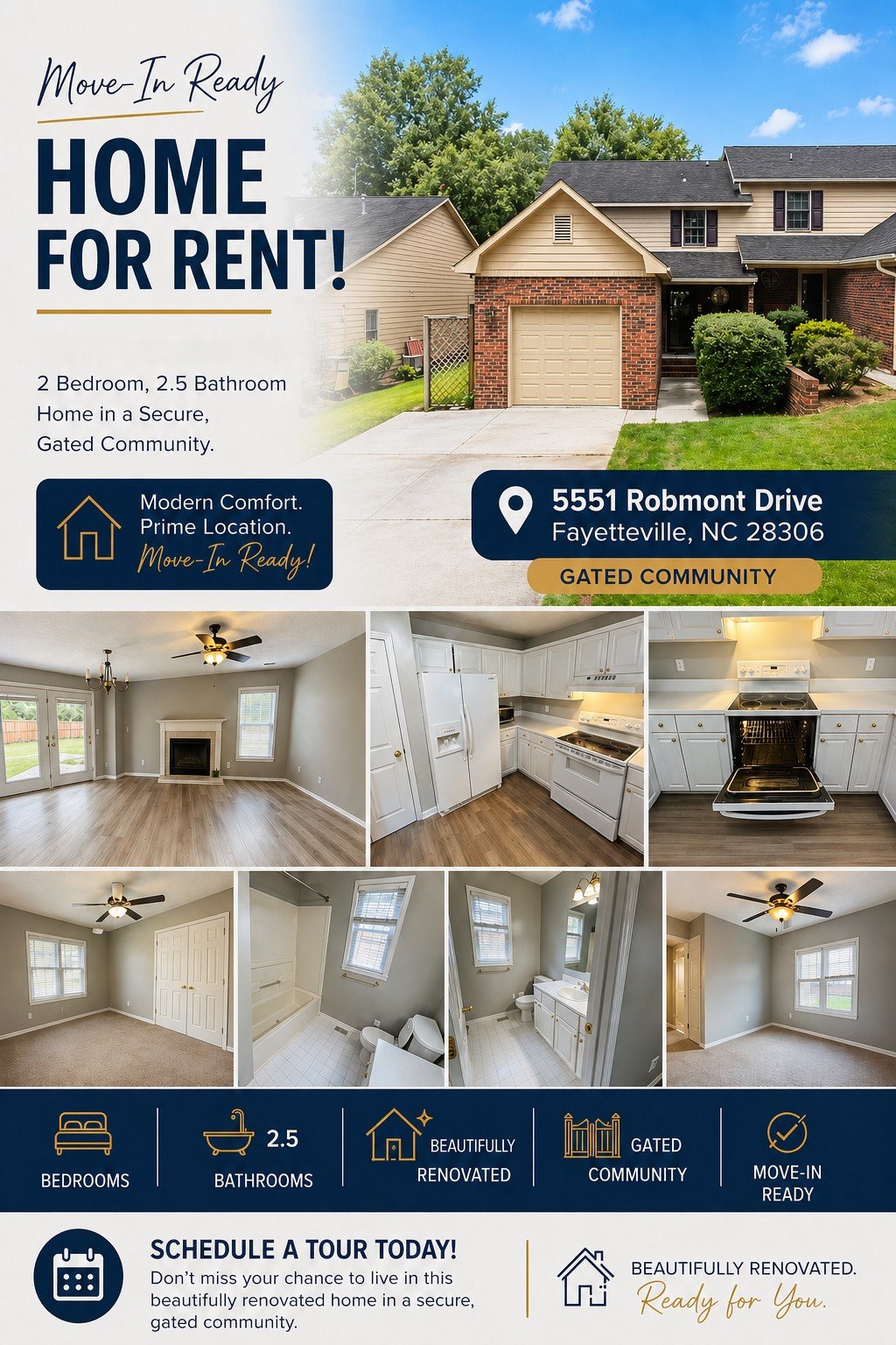 Fayetteville Townhome: 5551 Robmont Dr.