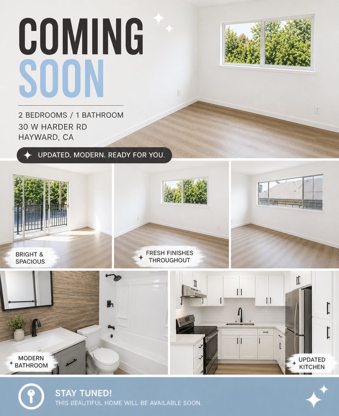 Hayward Apartment: 30 W Harder Rd