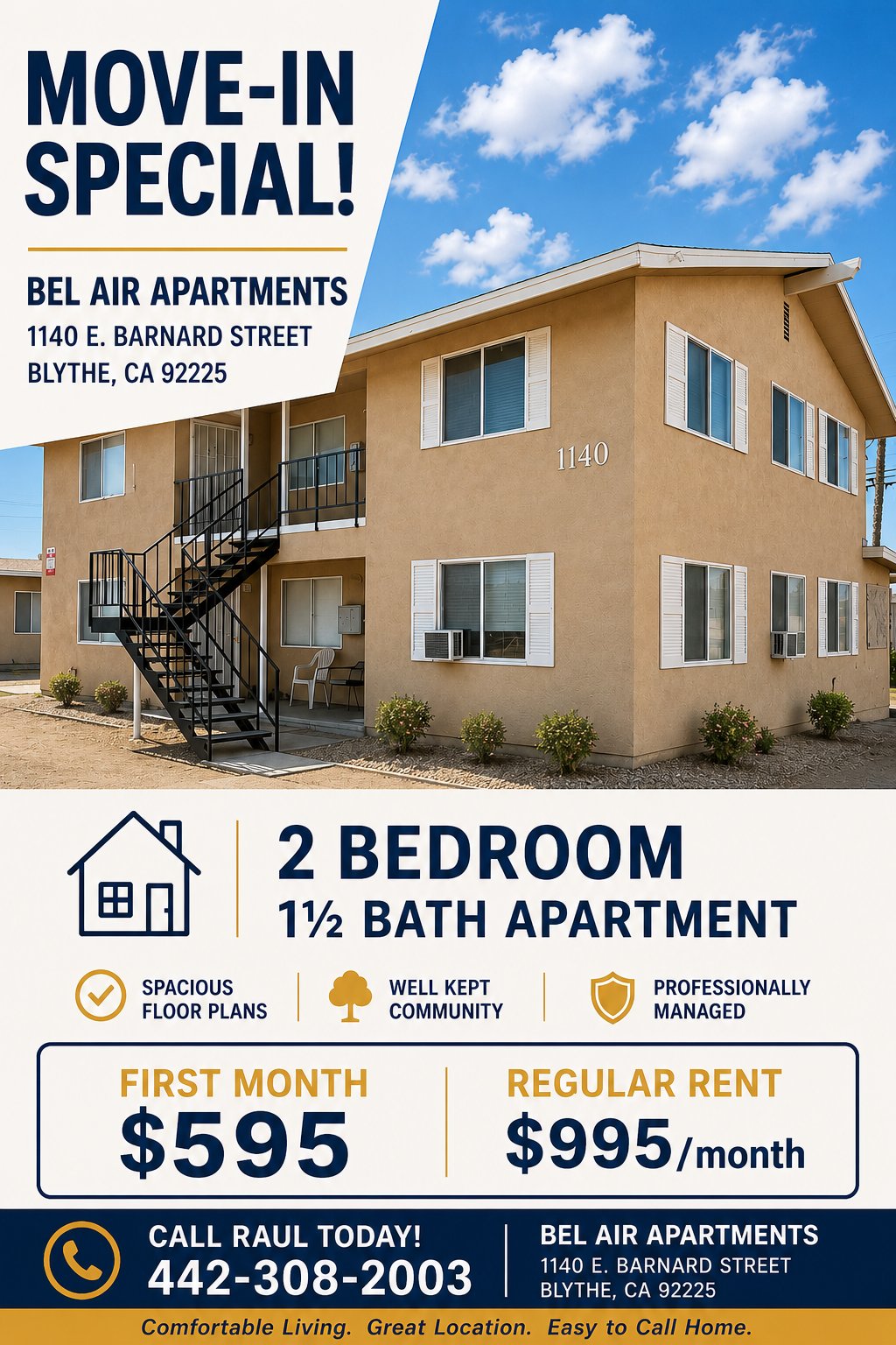 Blythe Apartment: 1020 E Barnard St