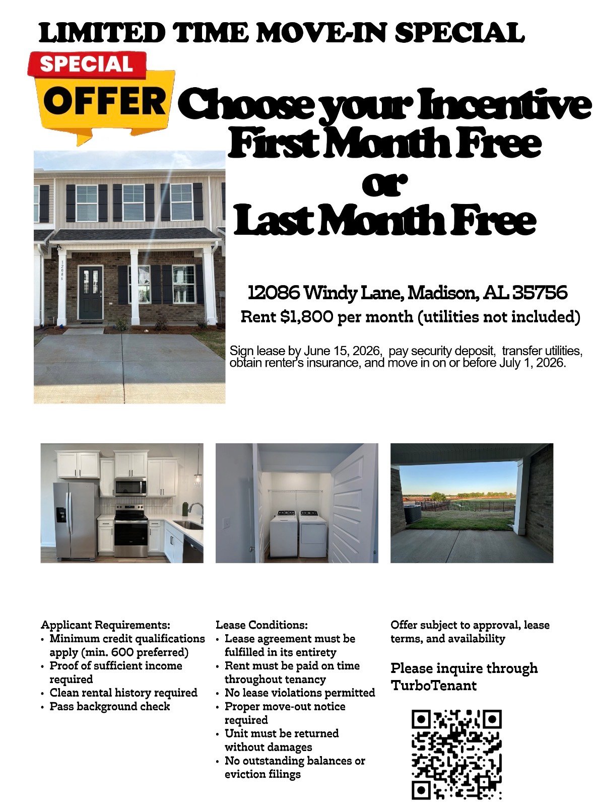 Madison Townhome: 12086 Windy Ln