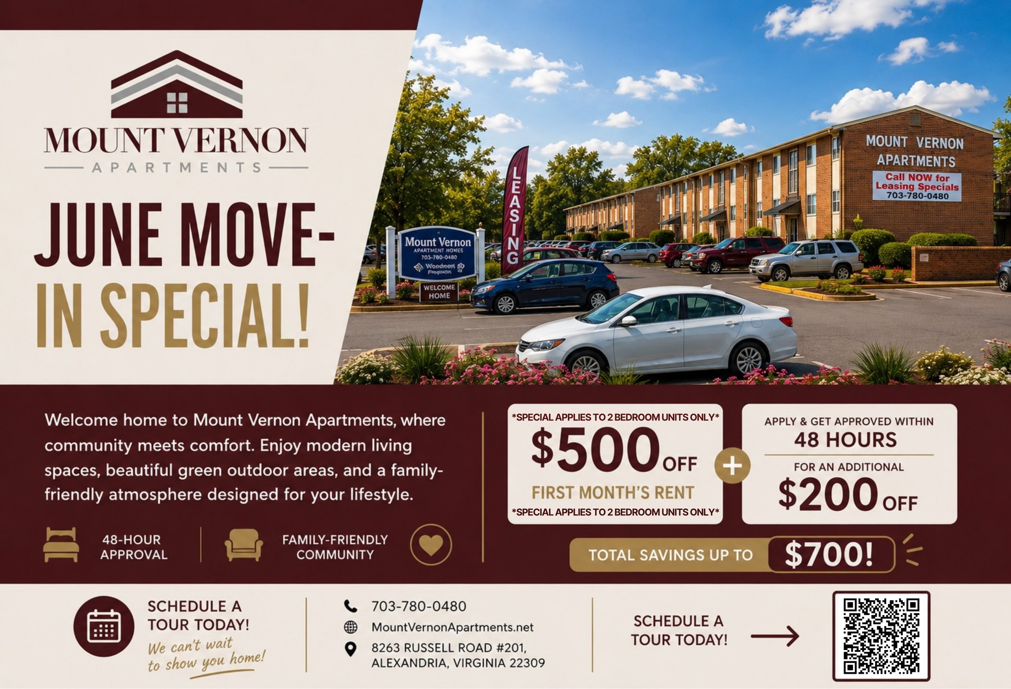 Alexandria Apartment: 8263 Russell Rd