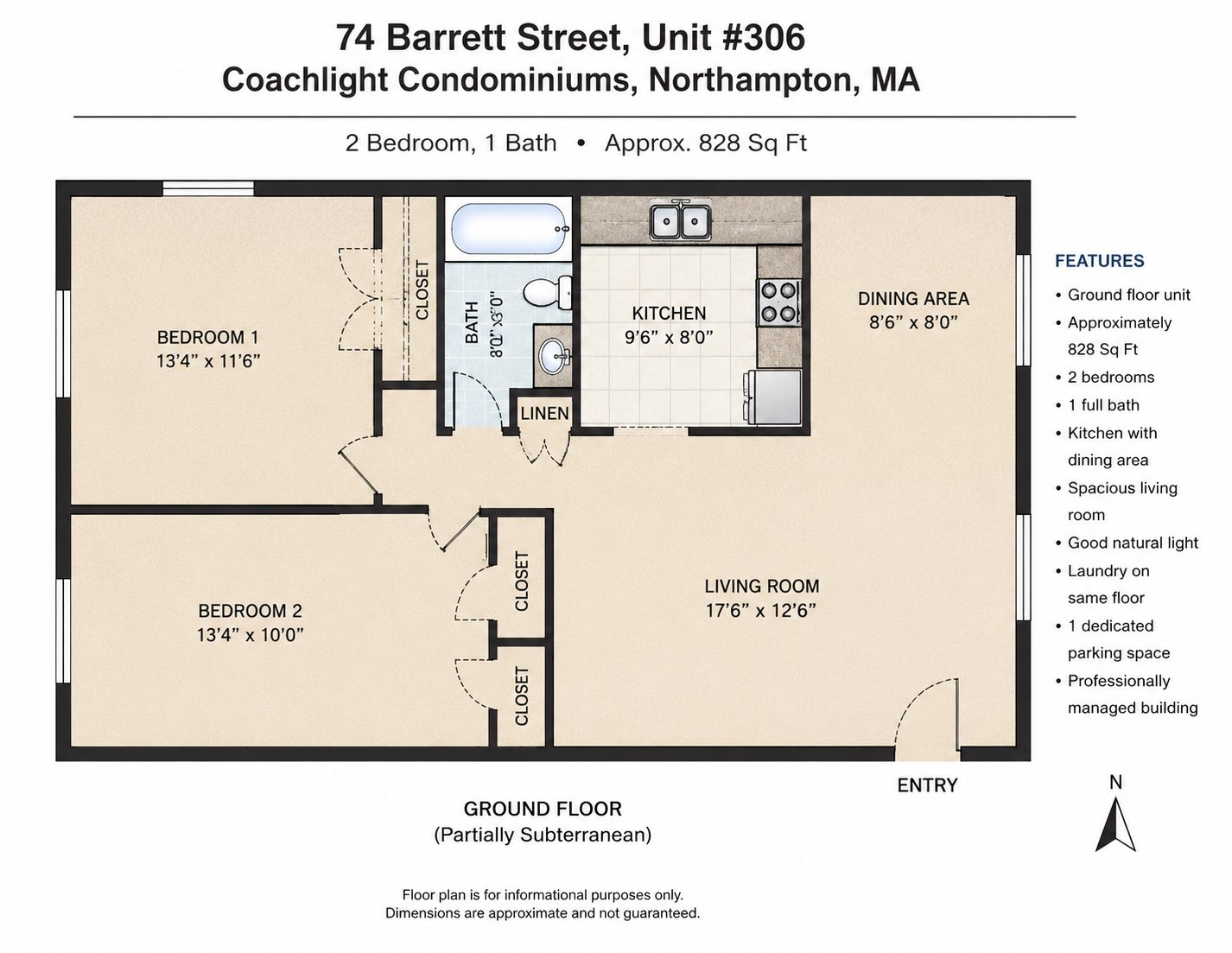 Northampton Condo: 72 Barrett St