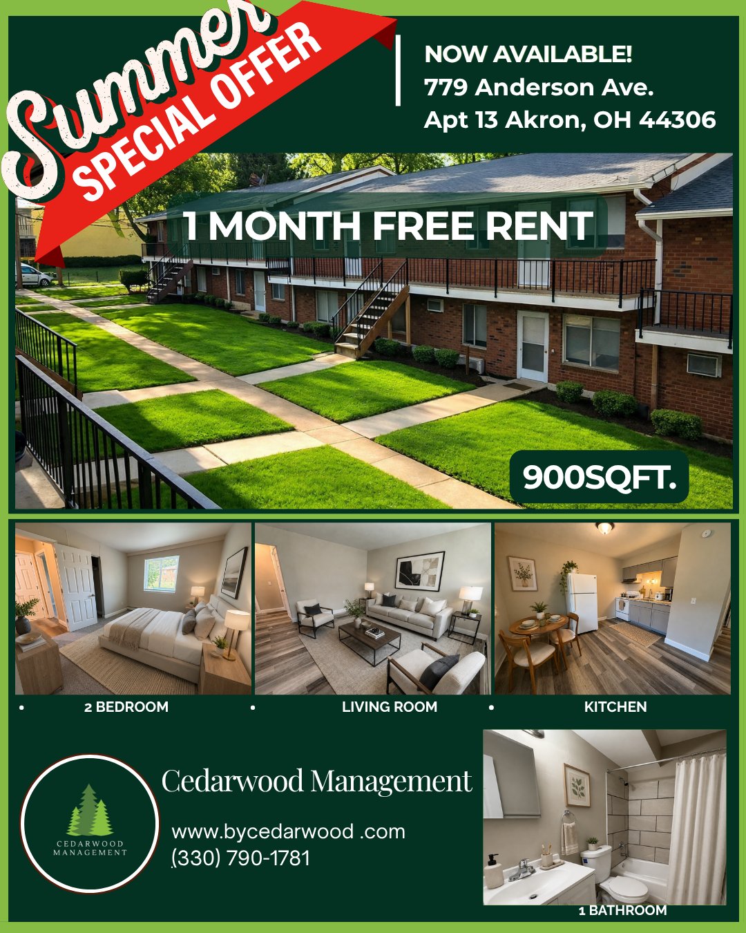 Akron Apartment: 779 Anderson Ave , Apt. 5