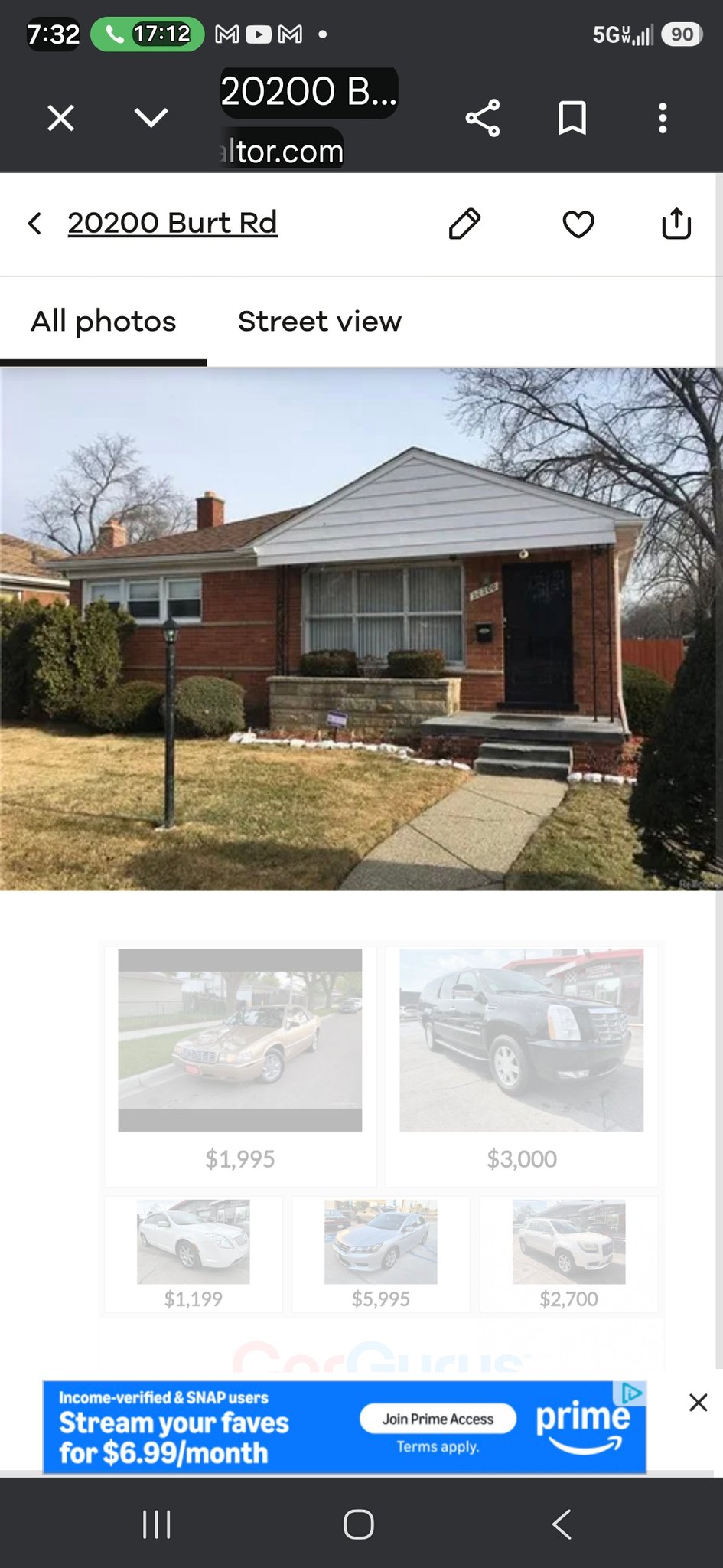 Detroit House: 20200 Burt Rd