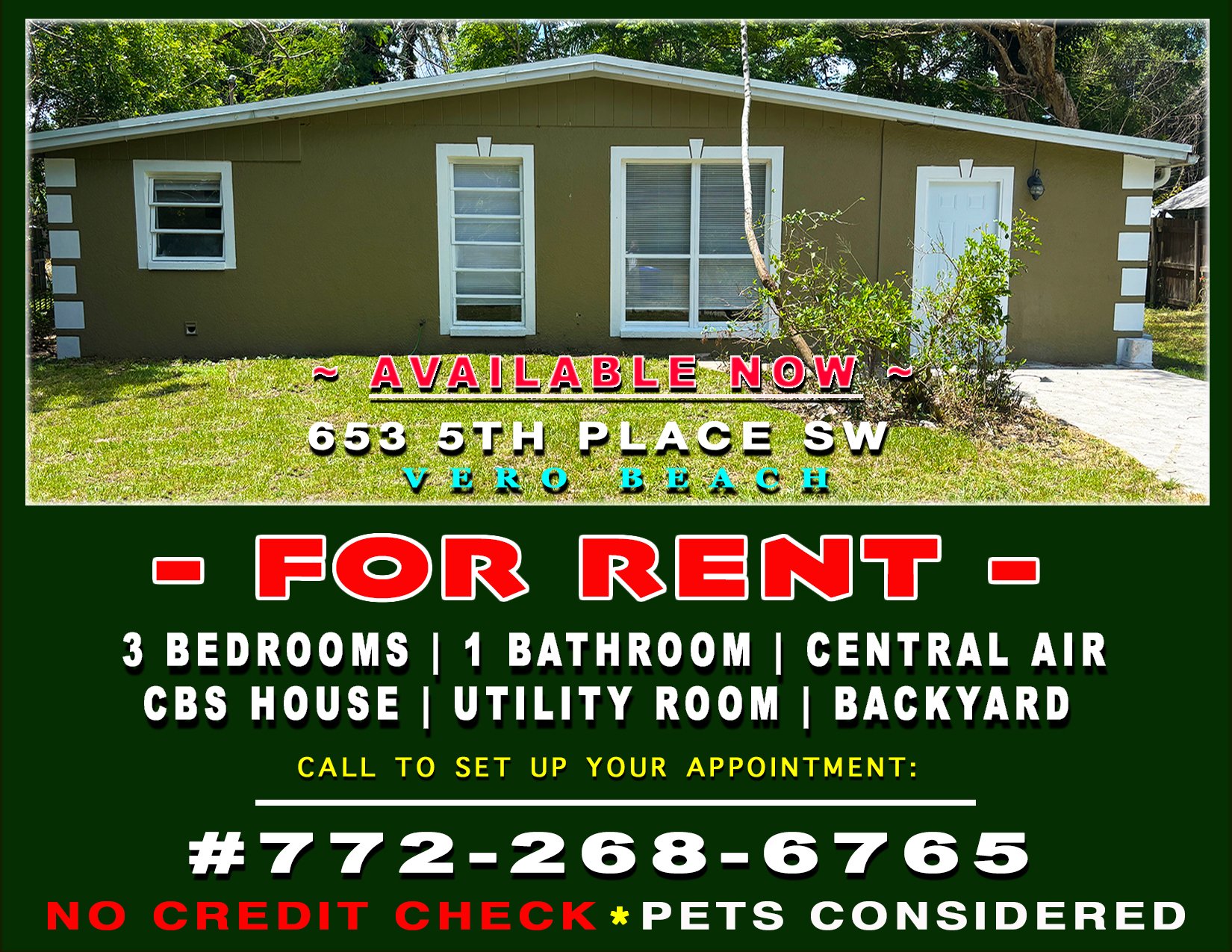 Vero Beach House: 653 5th Place SW