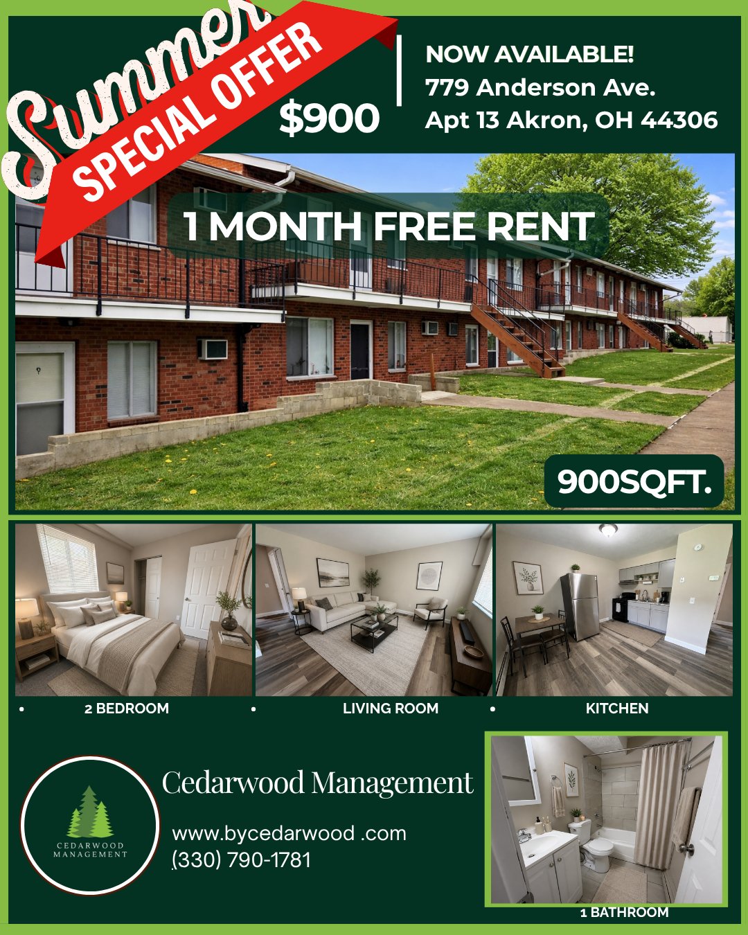 Akron Apartment: 779 Anderson Ave , Apt. 5