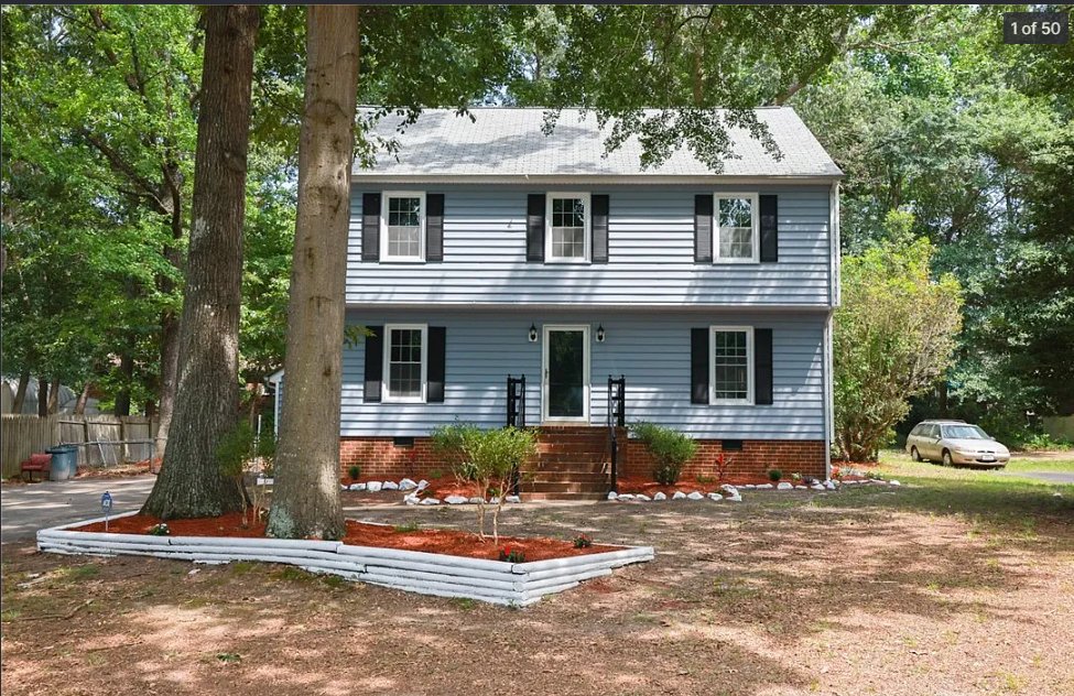 N. Chesterfield House: 9607 N Verlinda Ct