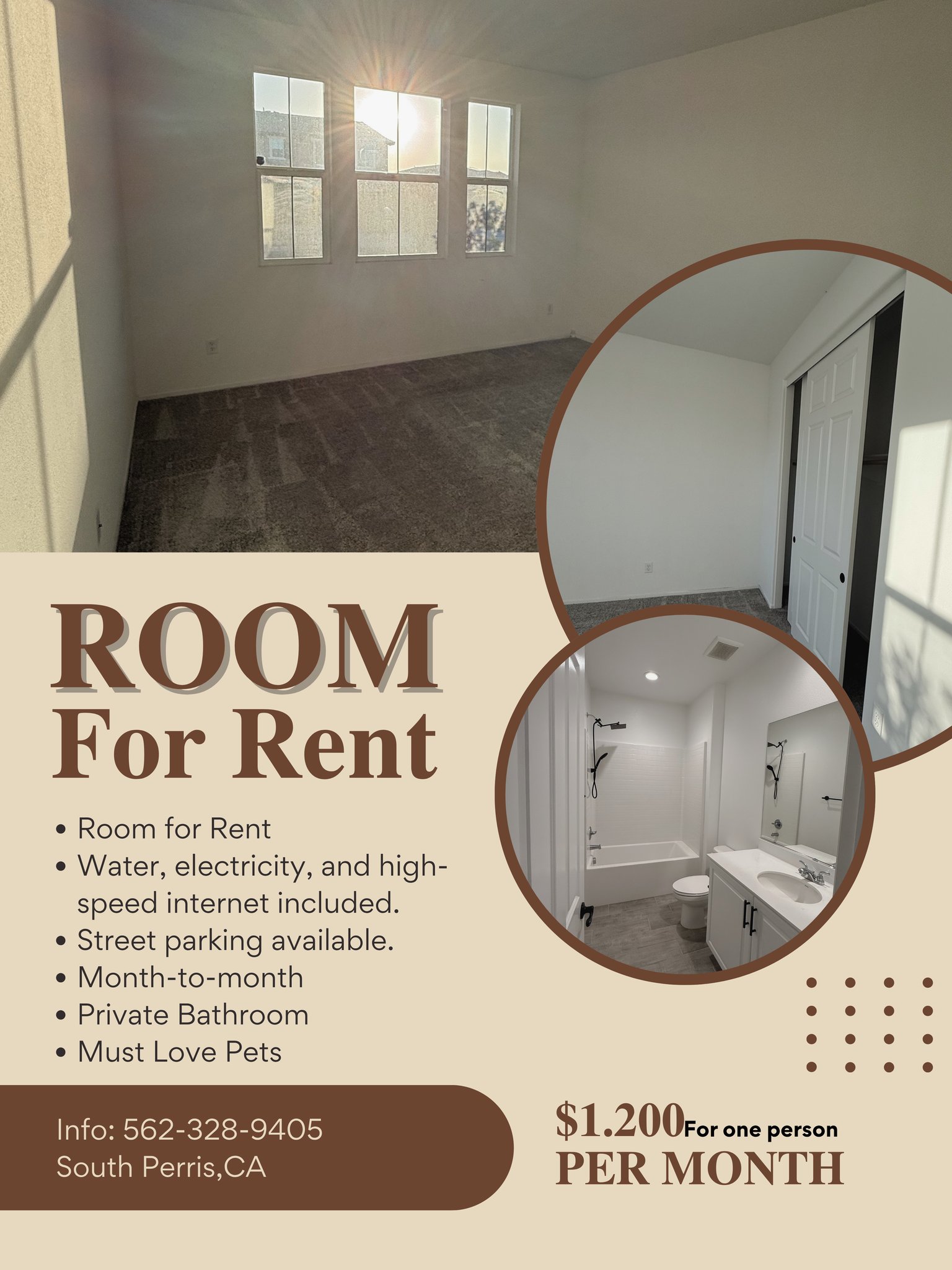 Perris House: 2543 Wild Rose St