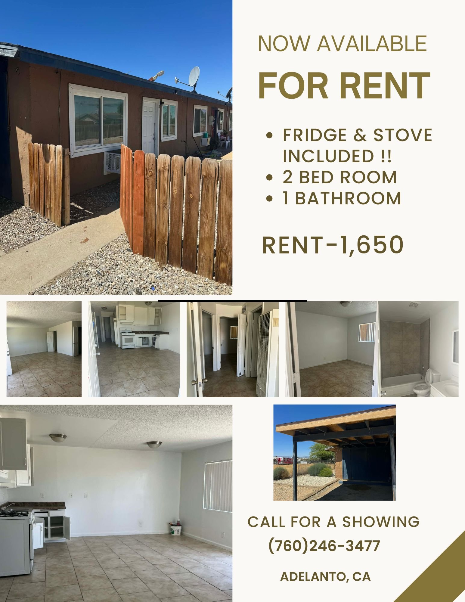 Adelanto Apartment: 11895 white ave