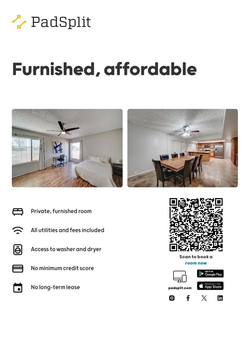 Glendale Single Room: 4625 West Morten Ave