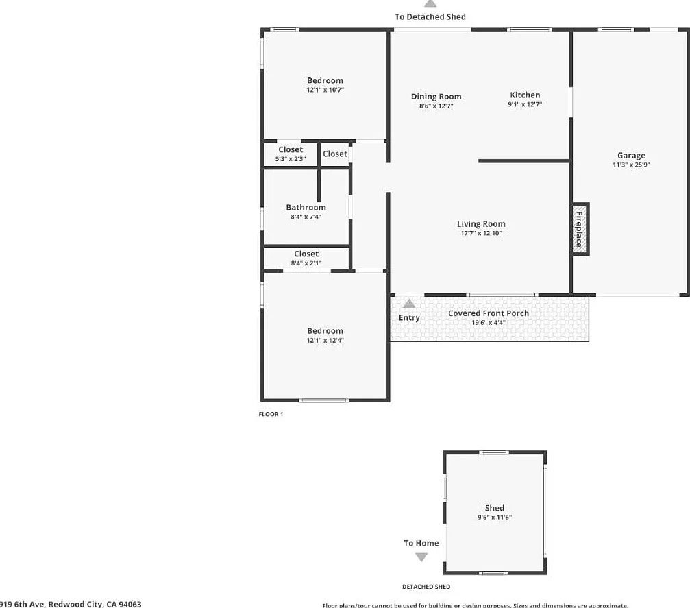 Redwood City House: 919 6th Ave