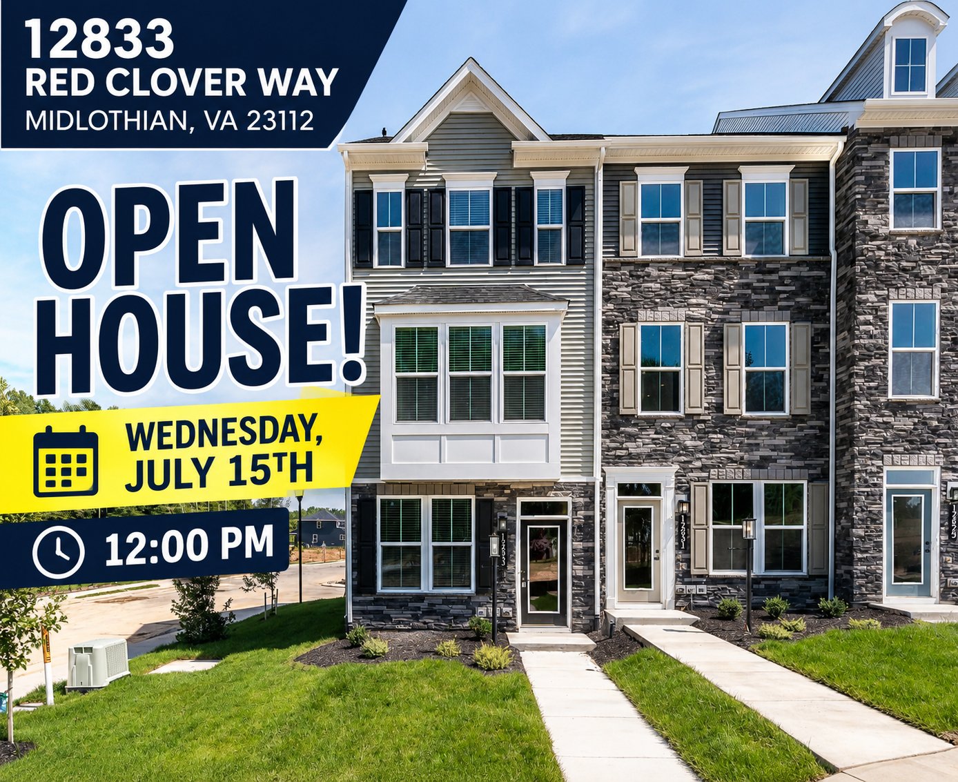 Midlothian Townhome: 12833 Red Clover Way