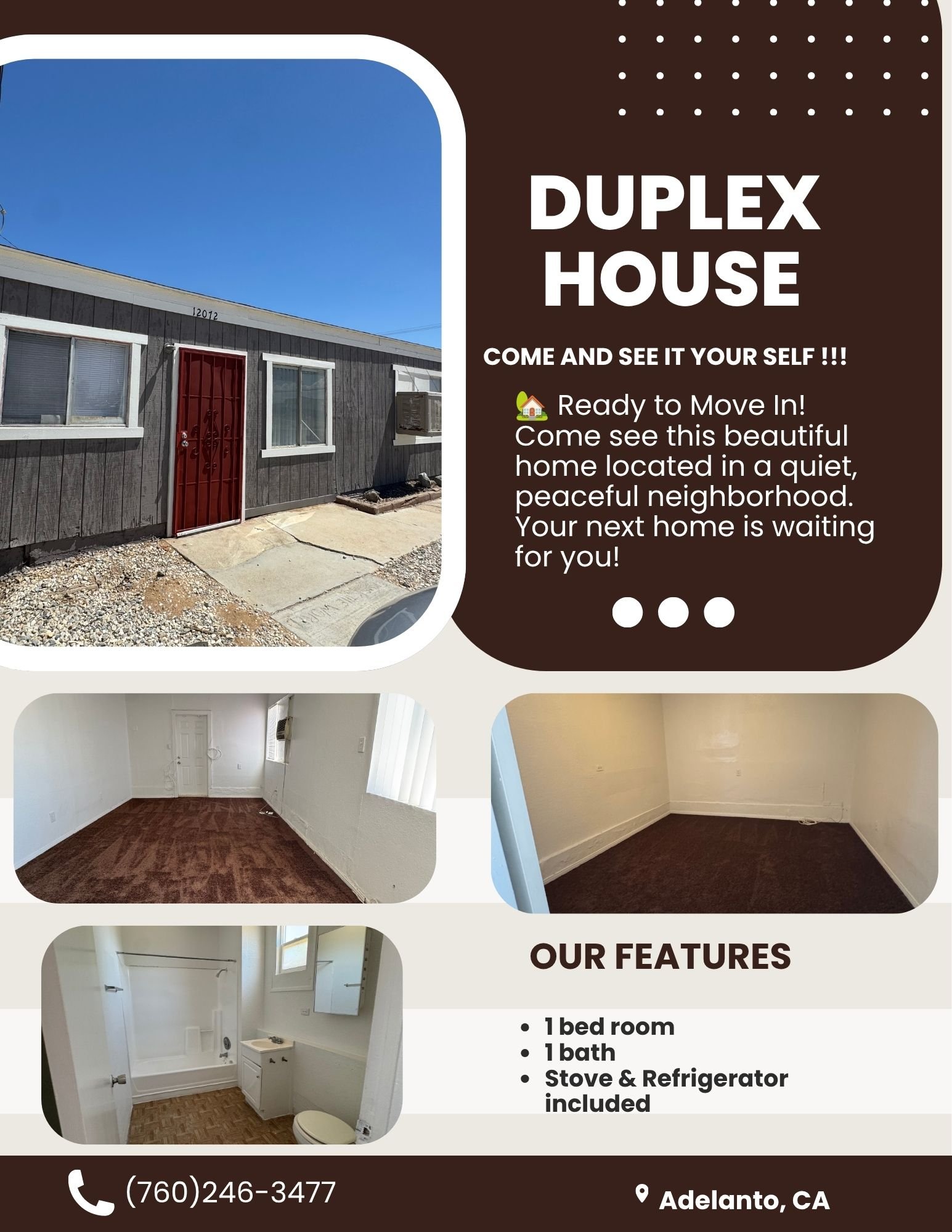 Adelanto Multiplex: 12072 Aztec lane