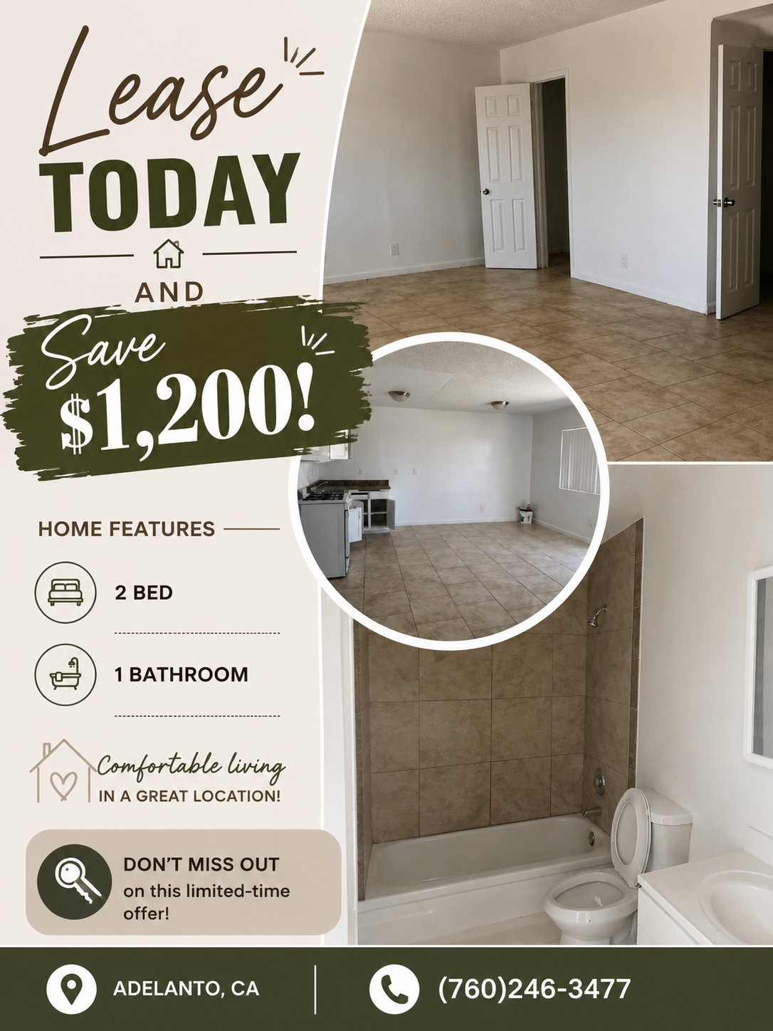 Adelanto Apartment: 11895 White Ave - 3