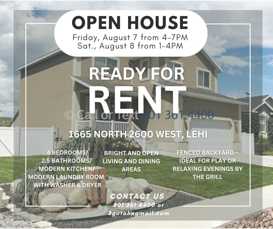 Lehi House: 1665 N 2600 W