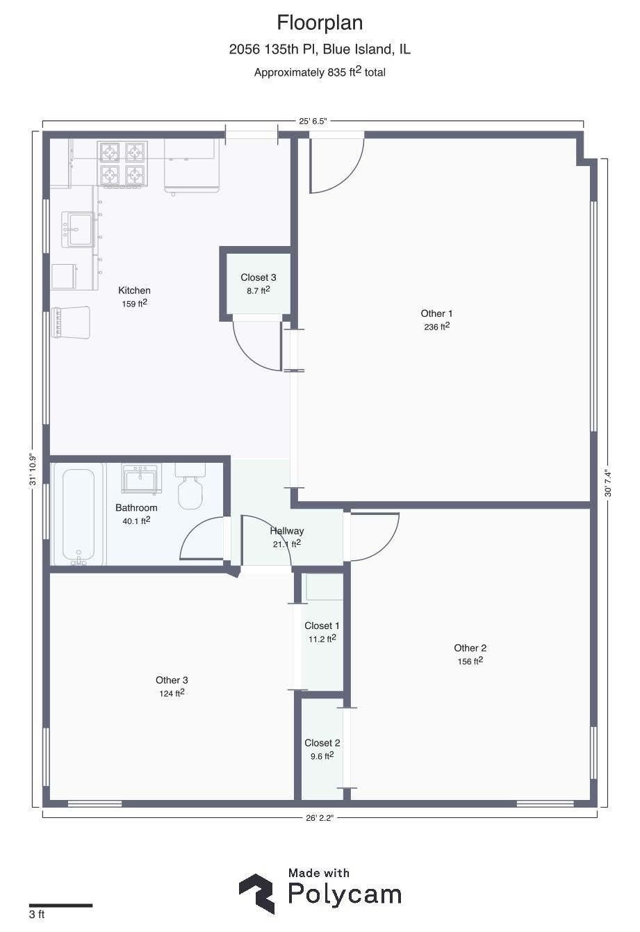 Blue Island Apartment: 2052 135th Place