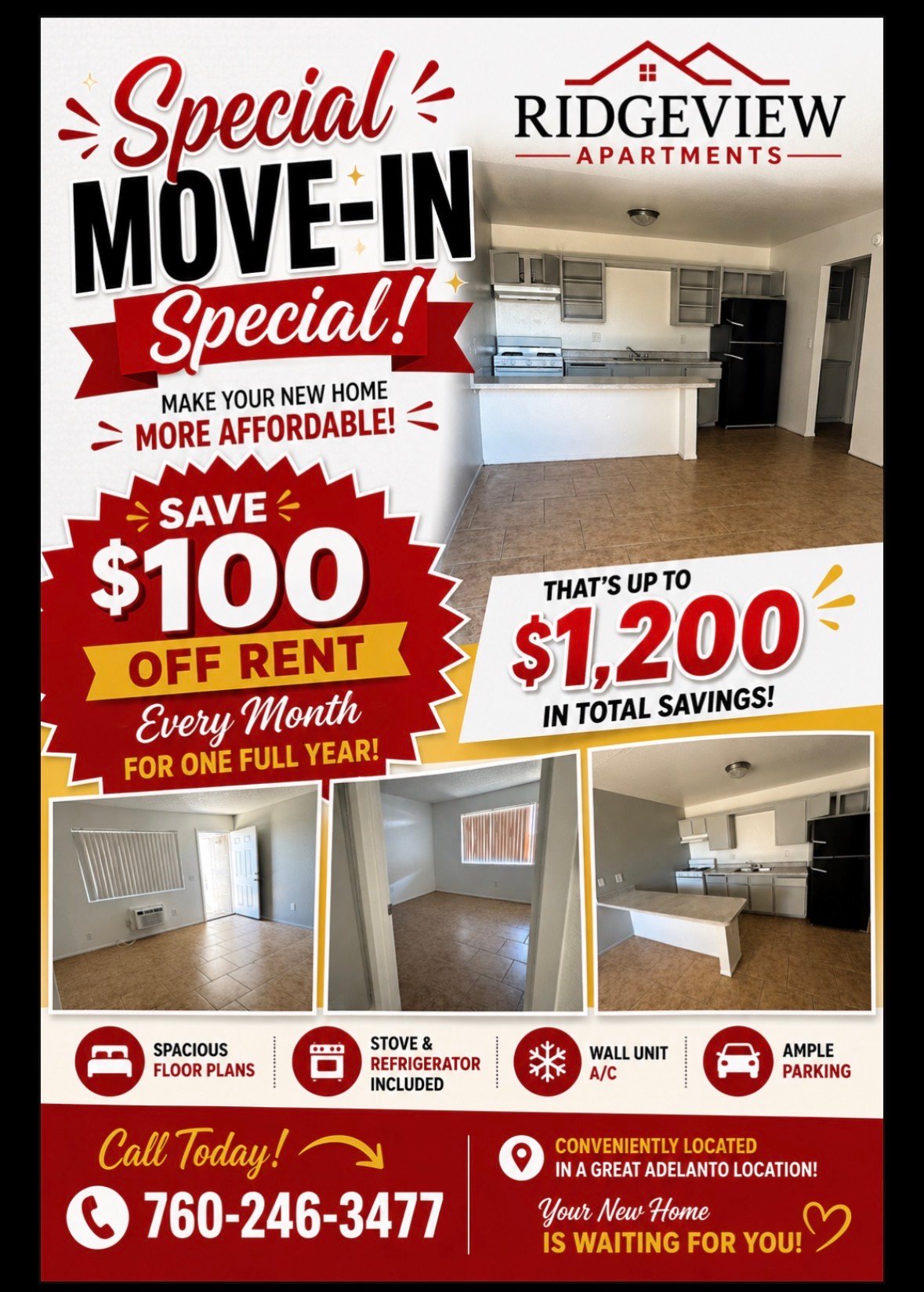 Adelanto Apartment: 12048 Sand Ave. B,
