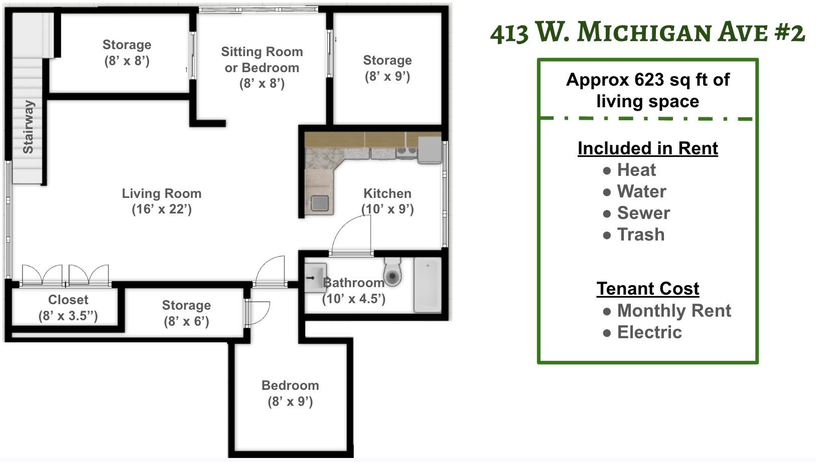 Augusta Multiplex: 413 W Michigan Ave