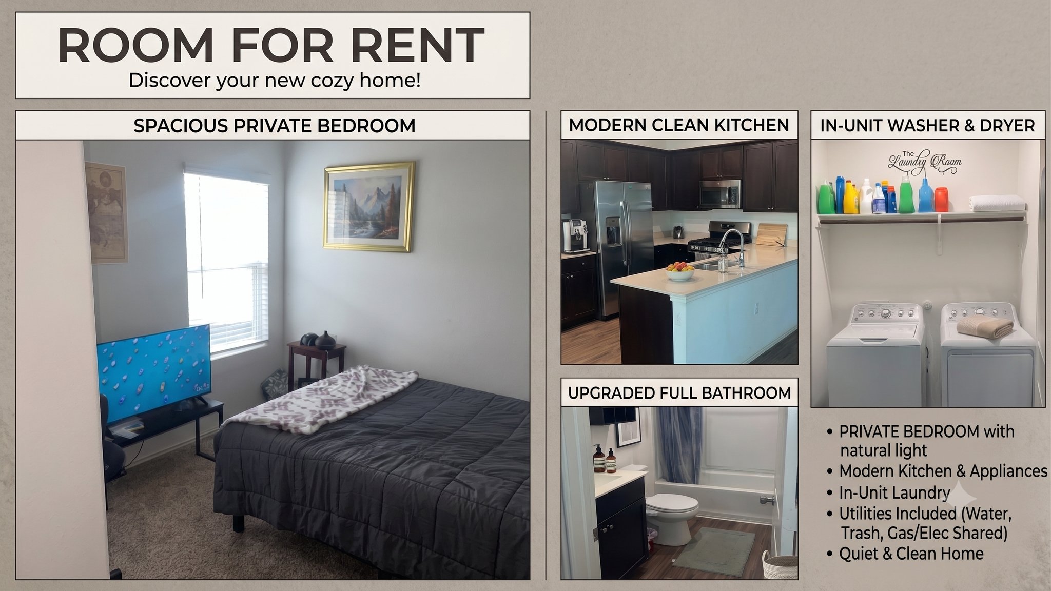 Pflugerville Single Room: 2205 forgetmenot lane