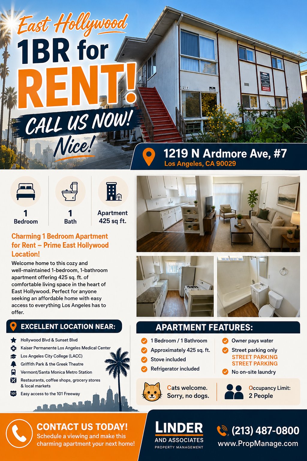 Los Angeles Apartment: 1219 N Ardmore Ave