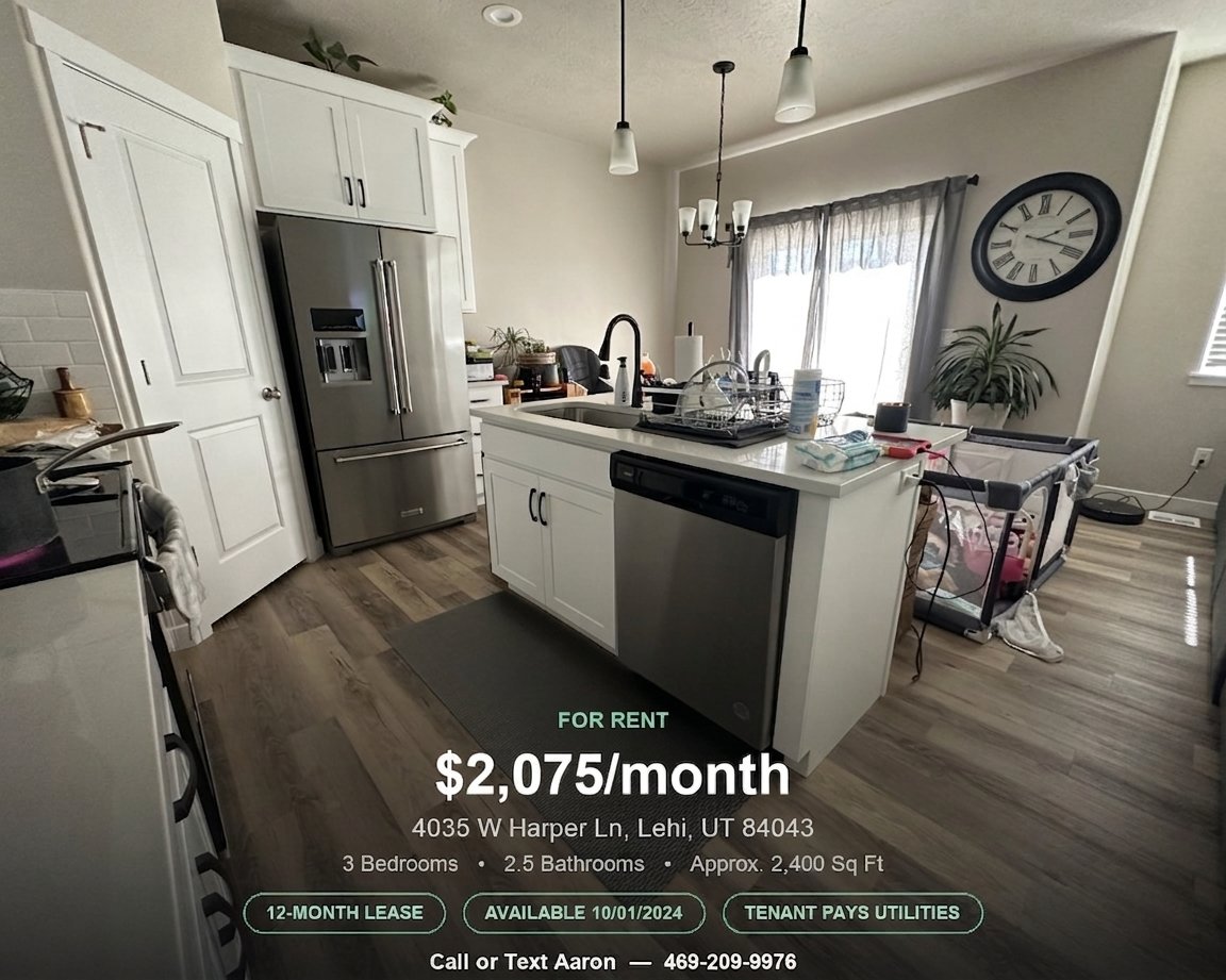 Lehi Townhome: 4035 W Harper Lane