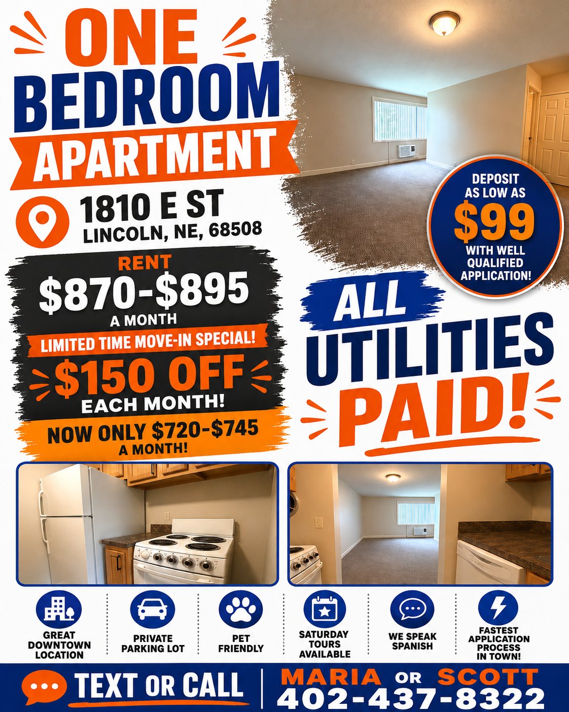 Lincoln Apartment: 1810 E St