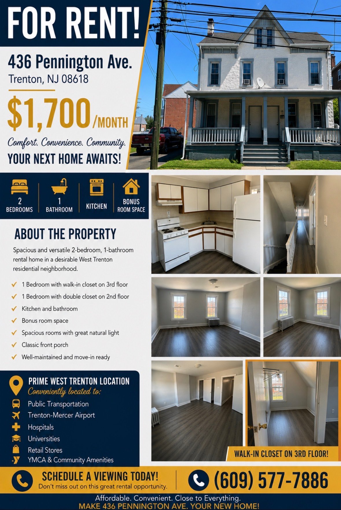 Trenton Apartment: 436 Pennington Ave