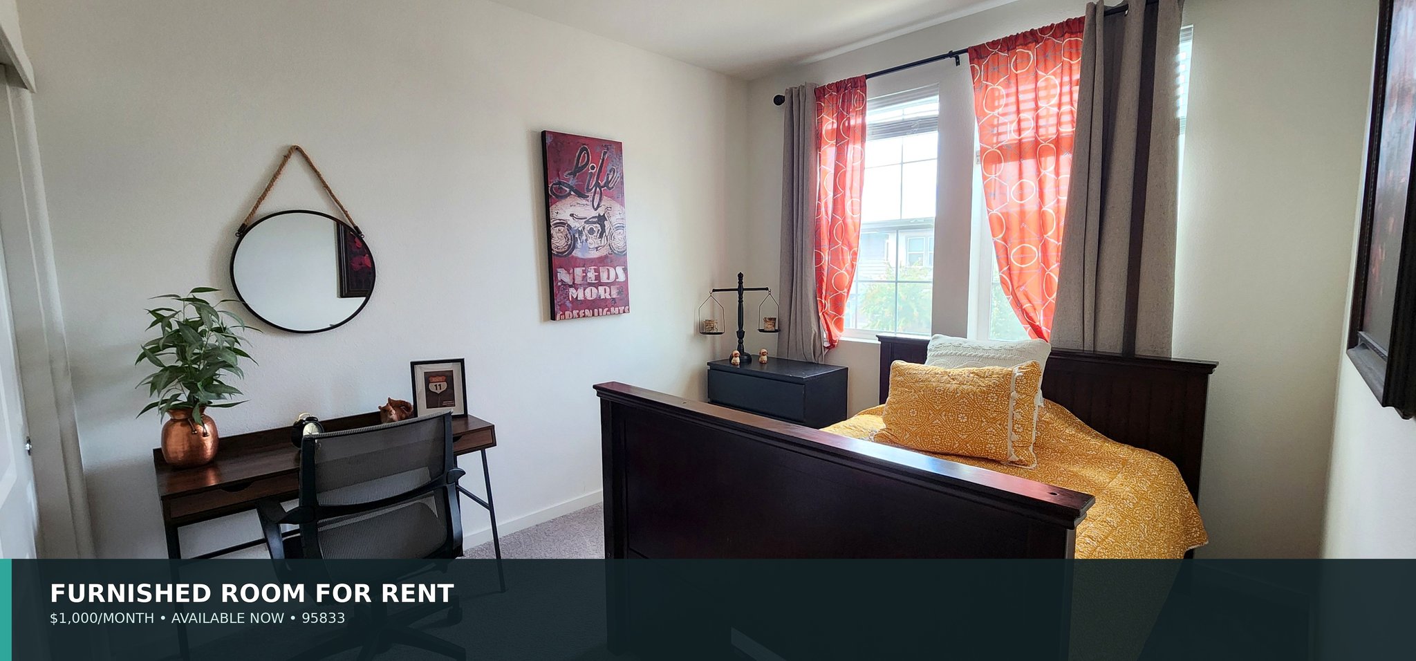 Sacramento Single Room: 2948 Honey Opal