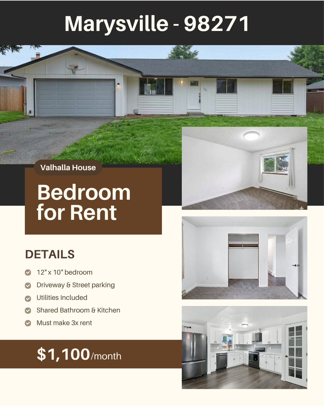 Marysville House: 12507 42nd Ave NE