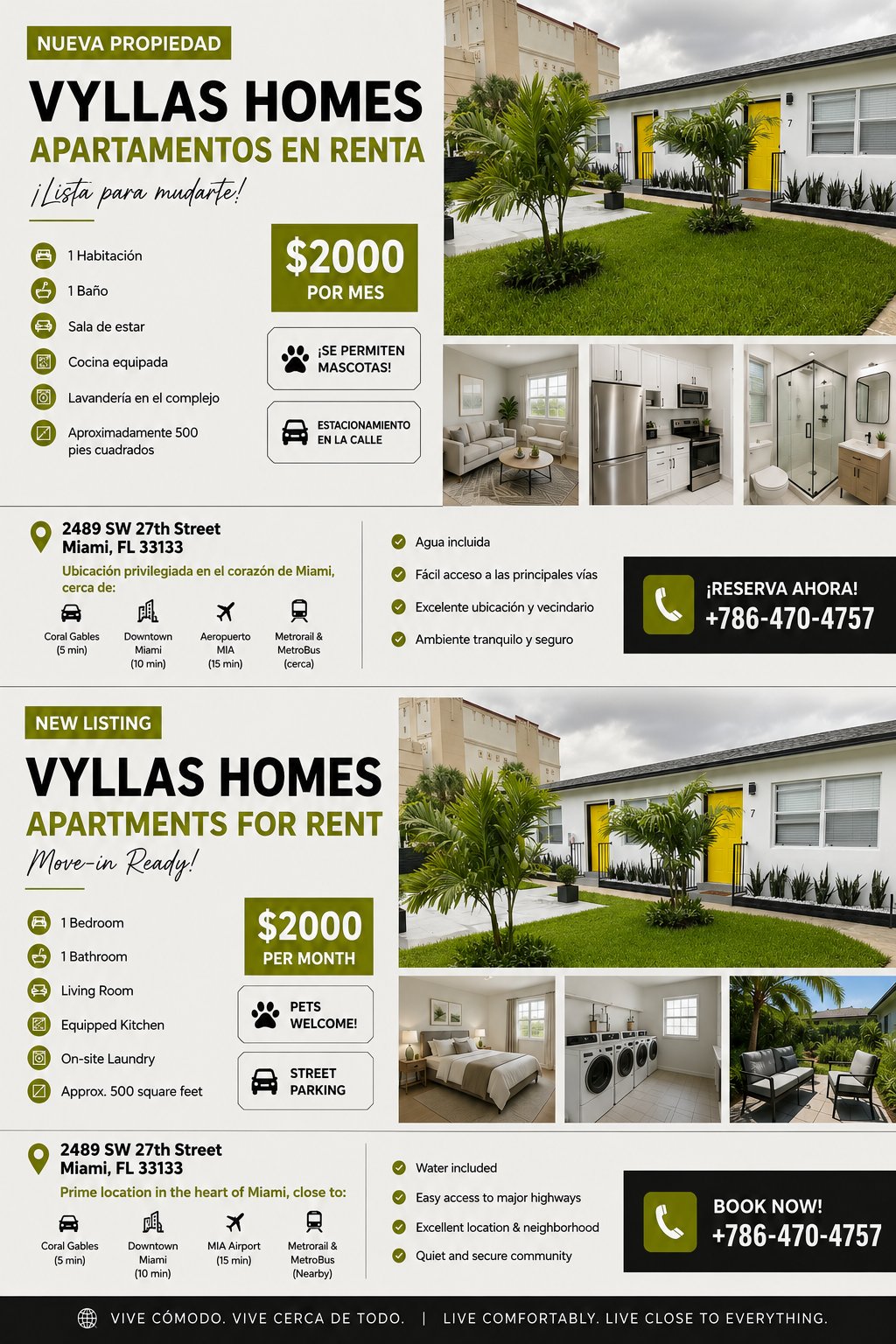 miami Apartment: 2489 Sw 27th Street