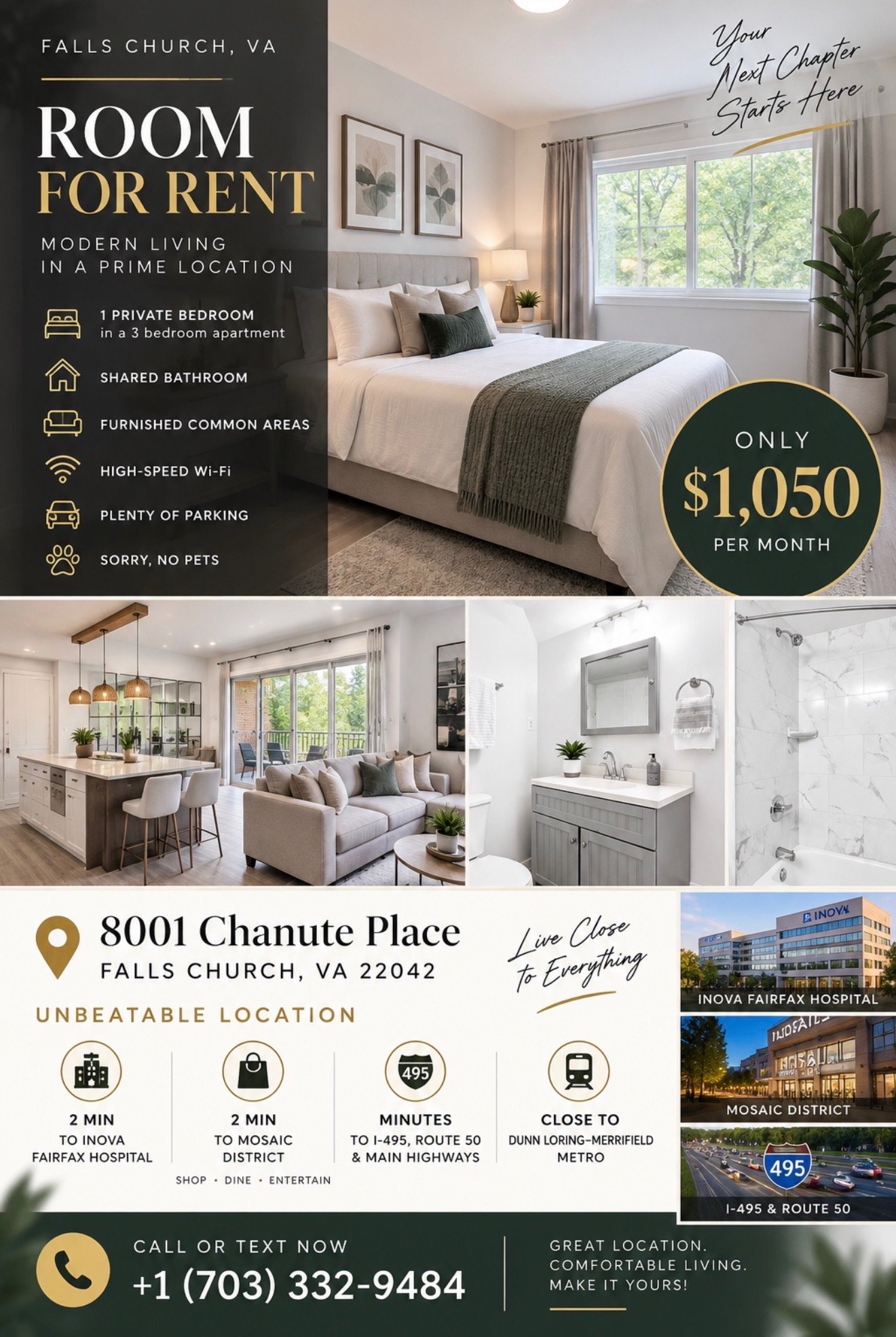 Falls Church Apartment: 8001 Chanute Pl