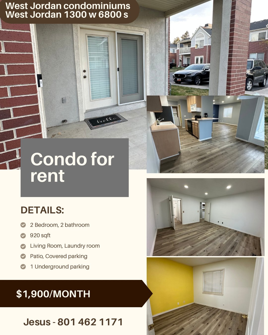 West Jordan Condo: 1380 W 6690 S