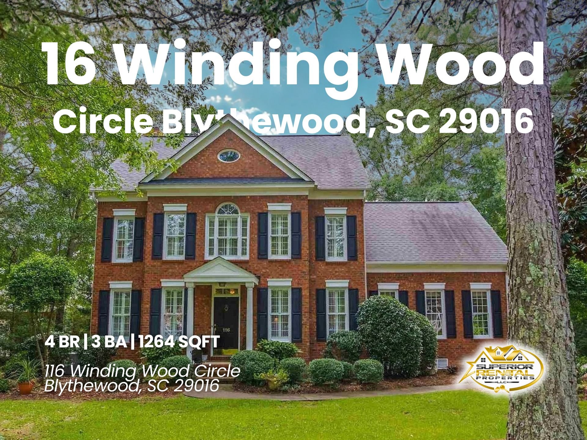 Blythewood House: 116 Winding Wood Circle