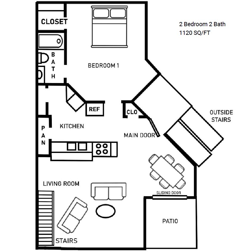 Garland Apartment: 3524 West Buckingham Road