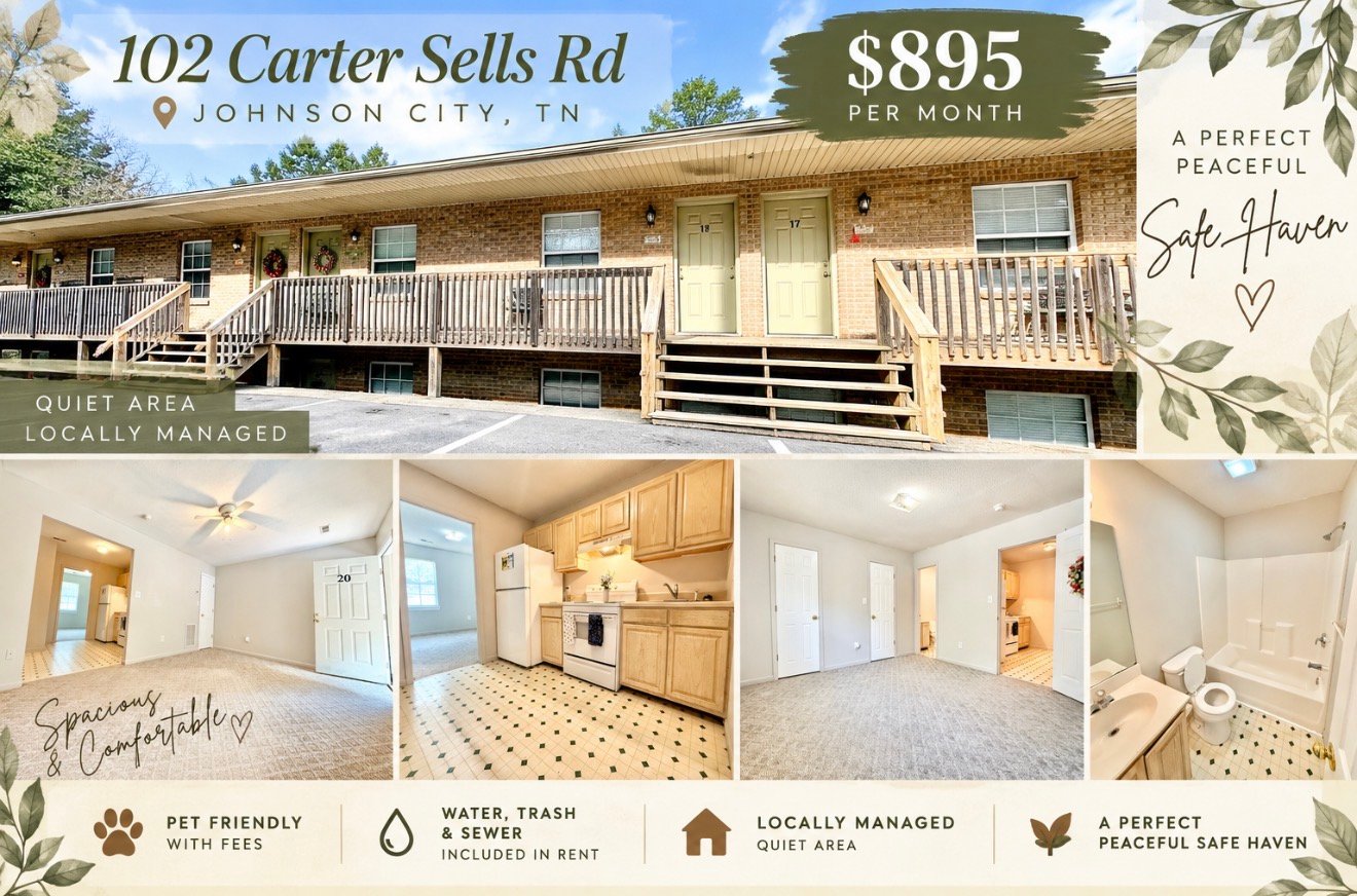 Johnson City Townhome: 102 Carter Sells Rd