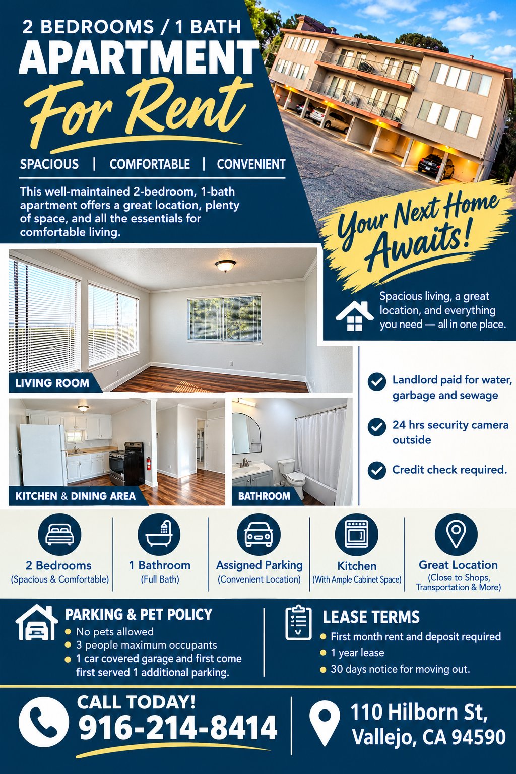 Vallejo Apartment: 110 Hilborn St