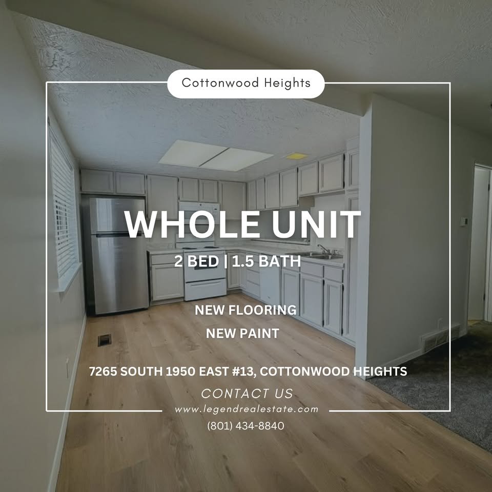 Cottonwood Heights Condo: 7265 South 1950 East