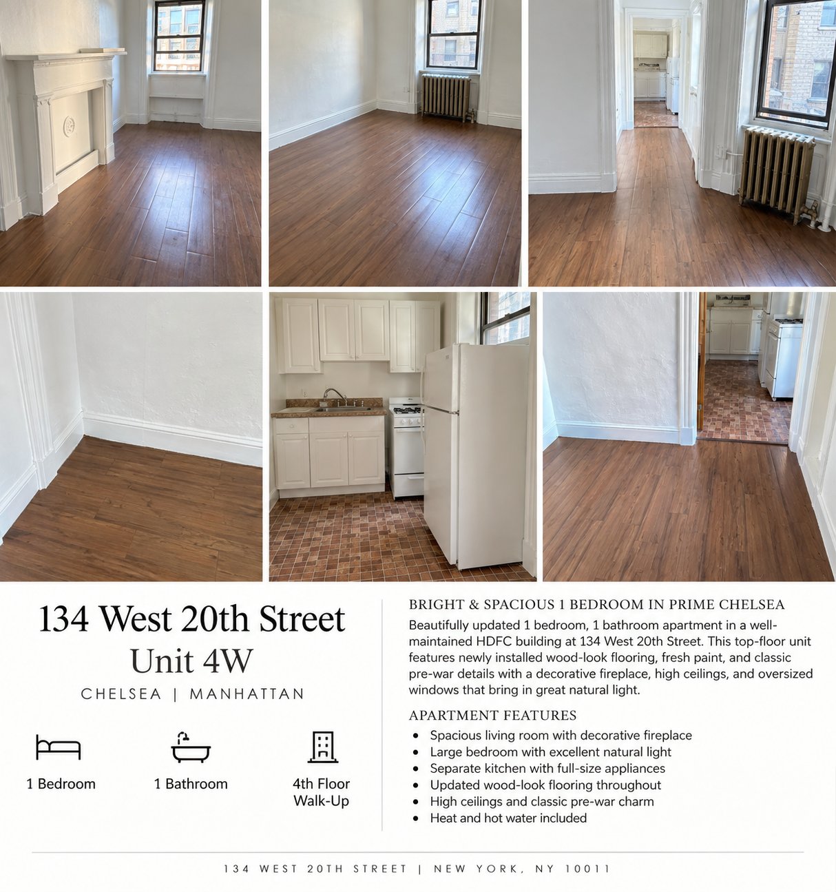 New York Apartment: 134 W 20th St