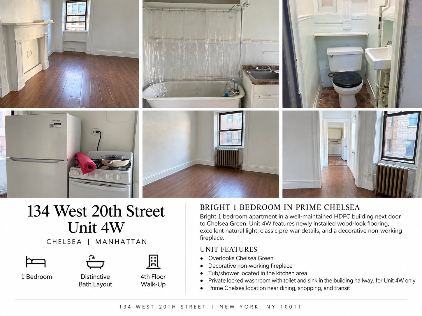 New York Apartment: 134 W 20th St